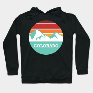 Colorado Retro Mountain Hoodie